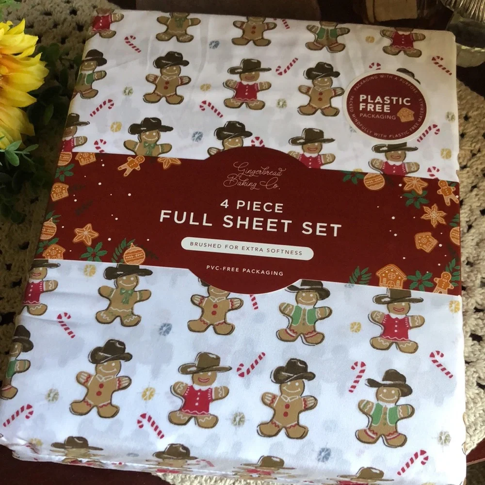 Cowboy Gingerbread Sheet Set - FULL